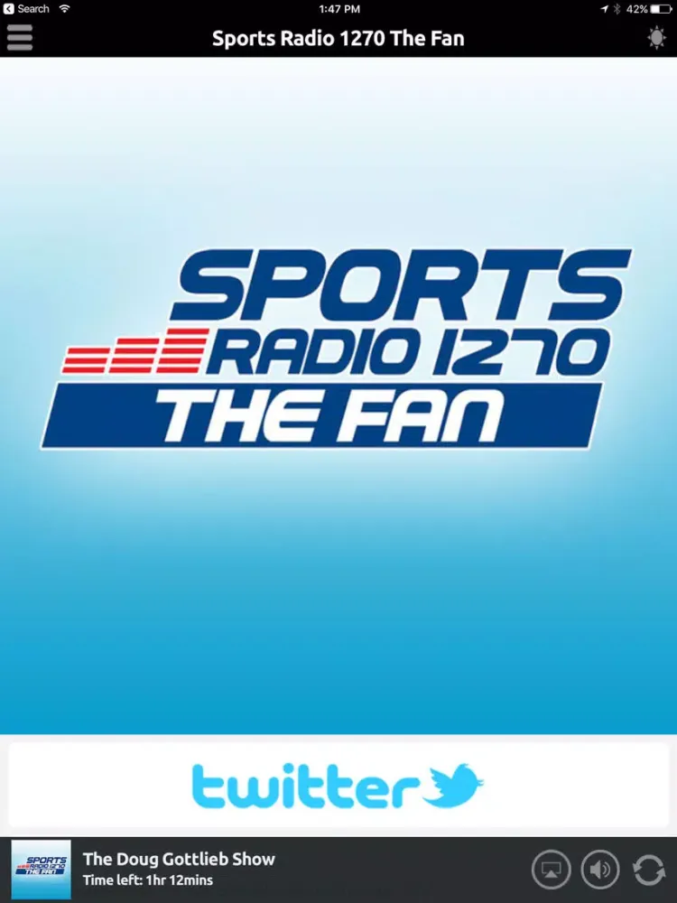 Sports Radio 1270 The Fan iPad  سکرین شاٹس