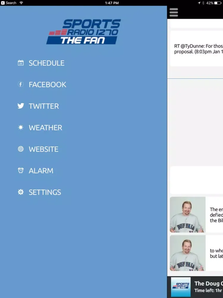 Sports Radio 1270 The Fan iPad  سکرین شاٹس