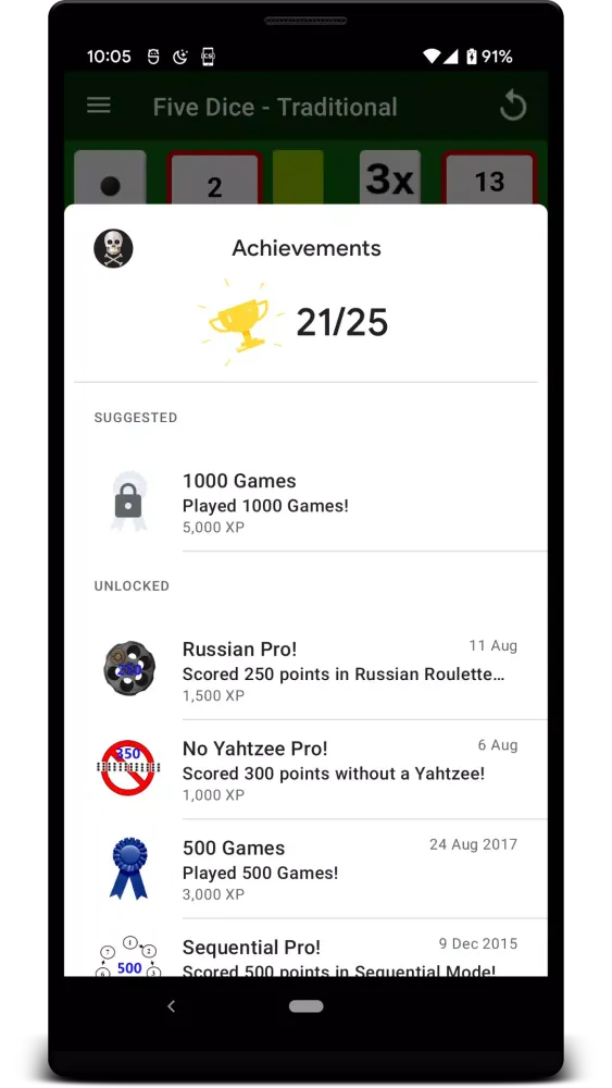 Five Dice Screenshots