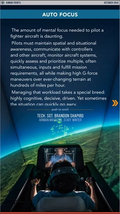 Capturas de pantalla de AIRMAN Magazine