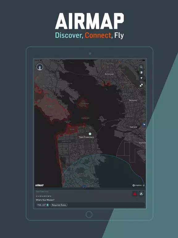 AirMap for Drones iPad 应用截图