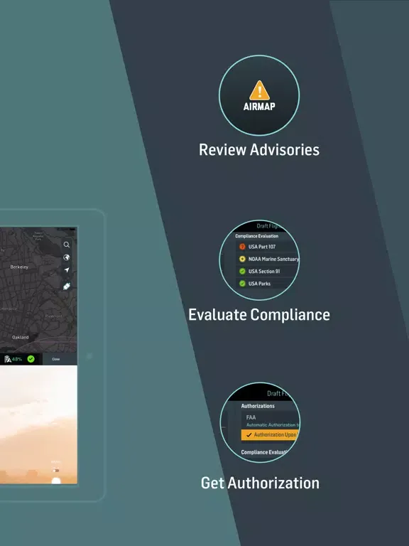 AirMap for Drones iPad  স্ক্রিনশট