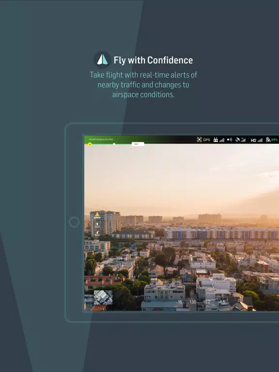 AirMap for Drones iPad 应用截图