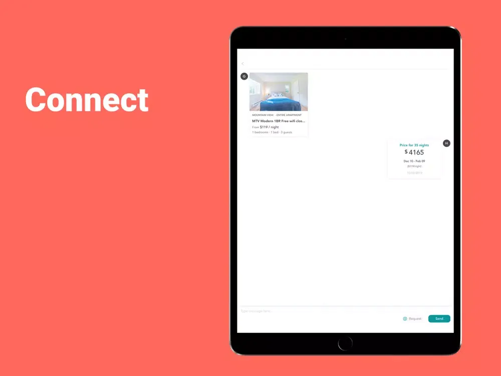 Tangkapan skrin Airnect - Reach Local Hosts iPad 