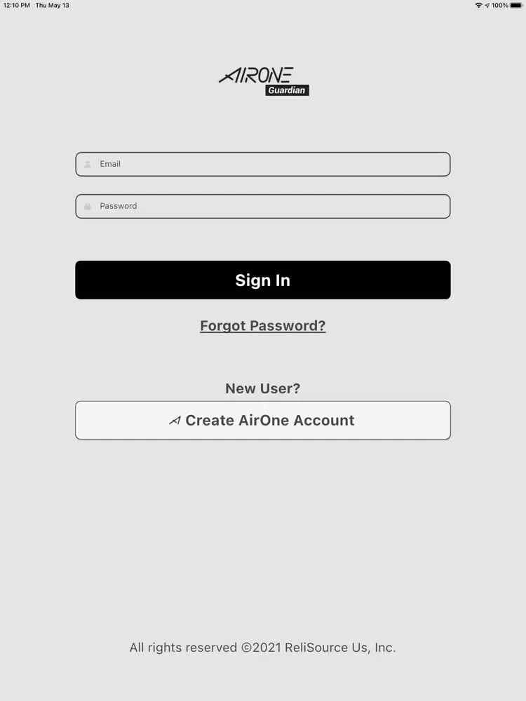 AirOne Guardian iPad 应用截图