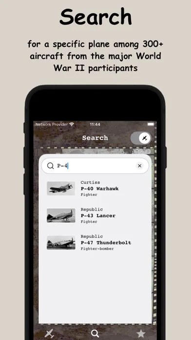 Aircraft Pages Screenshots