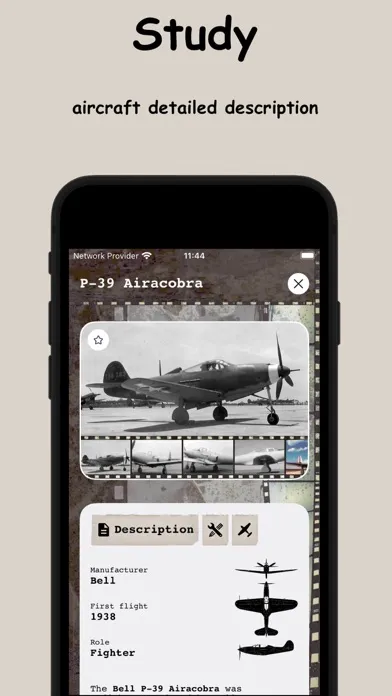 Aircraft Pages Screenshots