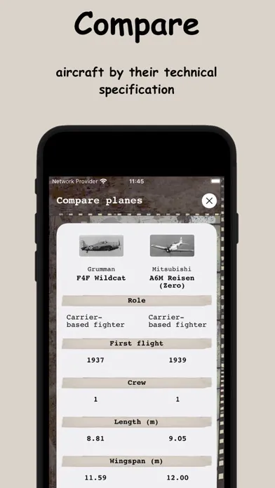 Aircraft Pages Screenshots