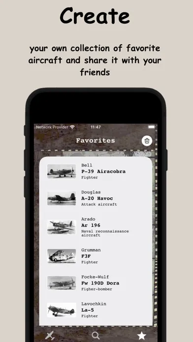 Aircraft Pages Screenshots