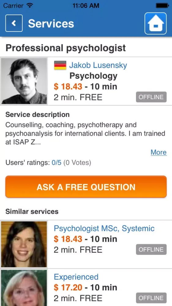 Psychologist Online应用截图