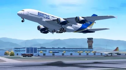Tangkapan layar Airplane Flight Idle Simulator