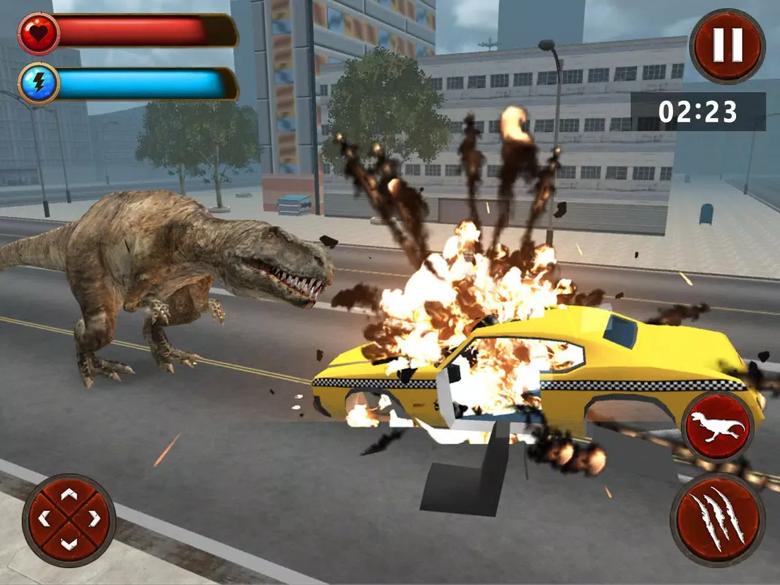 Angry T-Rex Rampage ™ iPad  Ekran Görüntüleri