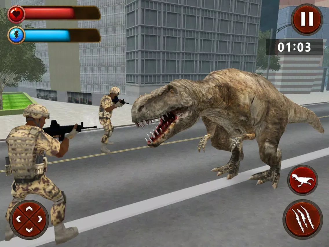 Angry T-Rex Rampage ™ iPad  Ekran Görüntüleri