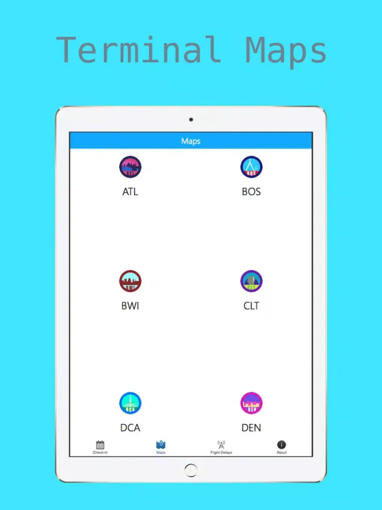 Capturas de pantalla de Airport Information - Check-In + Flight Delays + Terminal Maps iPad 