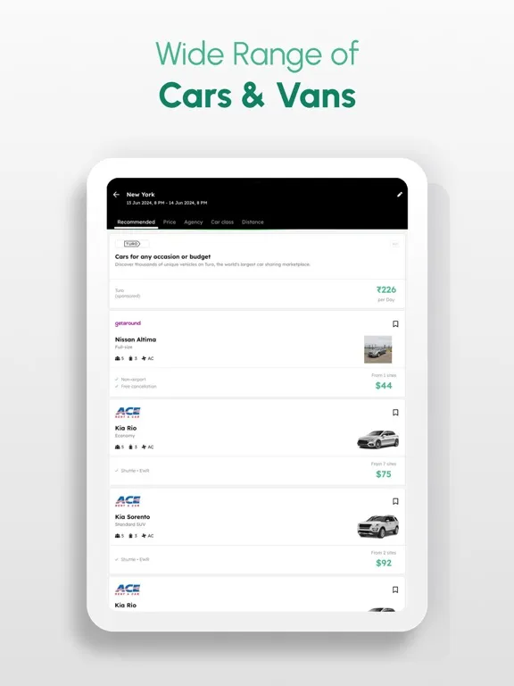 Airport Rentals・Rent a Car iPad 應用截圖