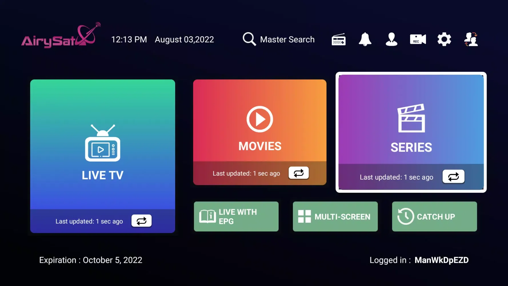 AirySat TV Screenshots