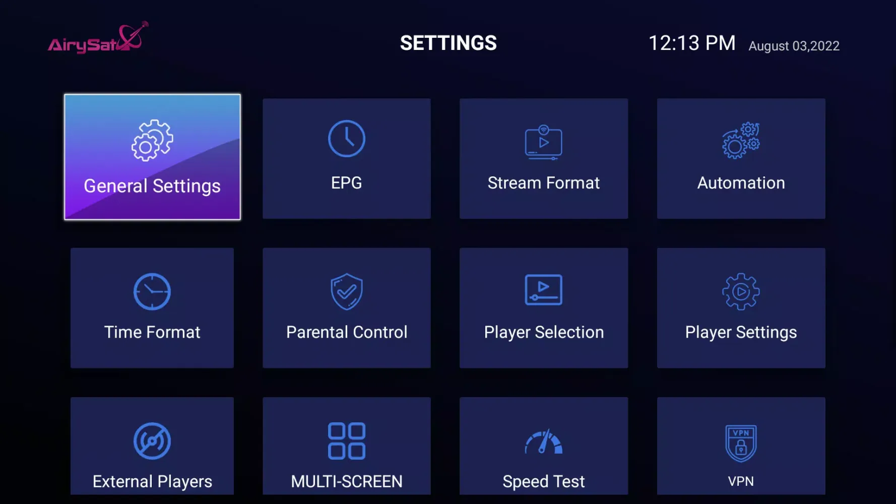AirySat TV Screenshots