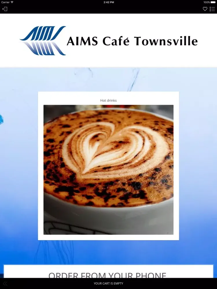 AIMS Cafe Townsville iPad  スクリーンショット
