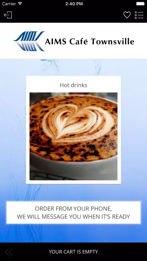 AIMS Cafe Townsville スクリーンショット