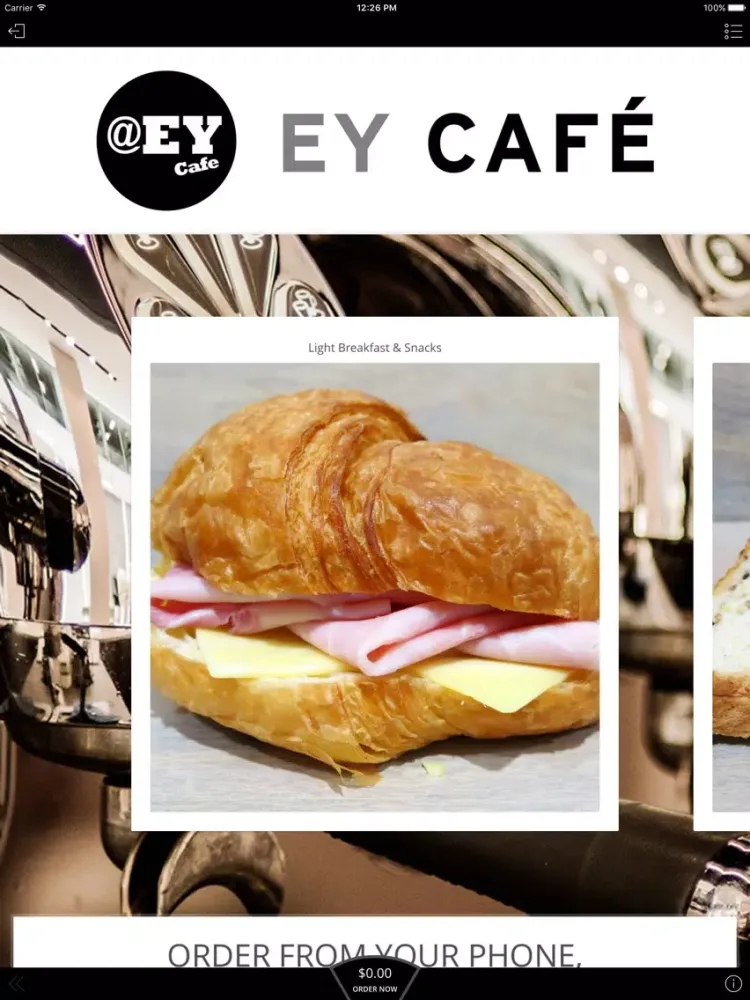 @EY Café iPad  स्क्रीनशॉट