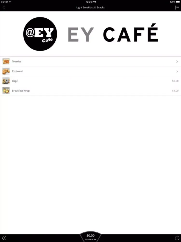 @EY Café iPad  स्क्रीनशॉट