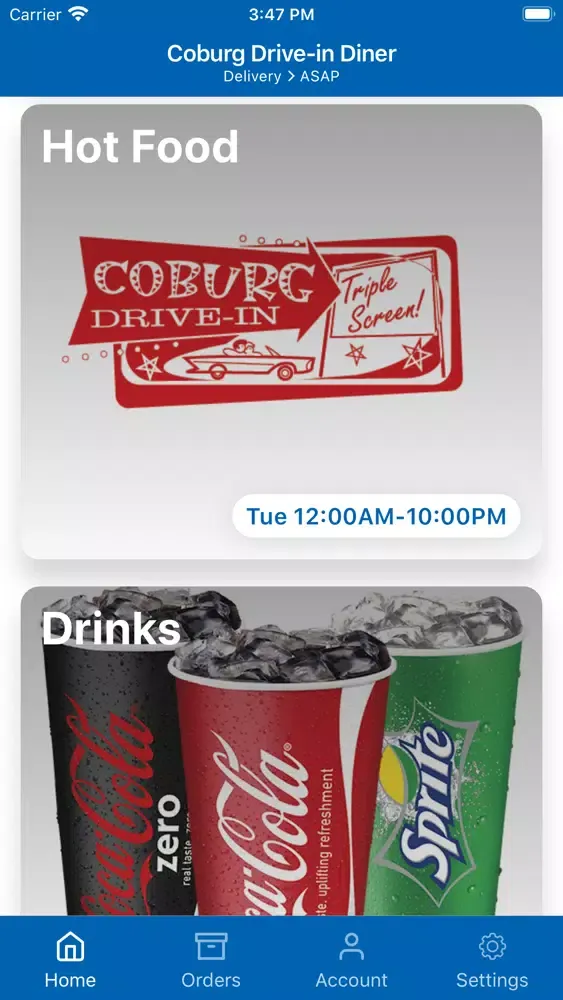 Ảnh chụp màn hình của Coburg Drive-In Diner
