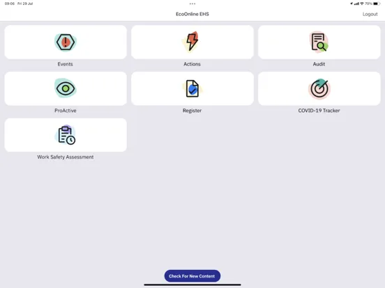 Captures d'écran de EcoOnline EHS Mobile App iPad 
