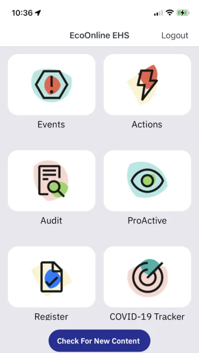 Captures d'écran de EcoOnline EHS Mobile App