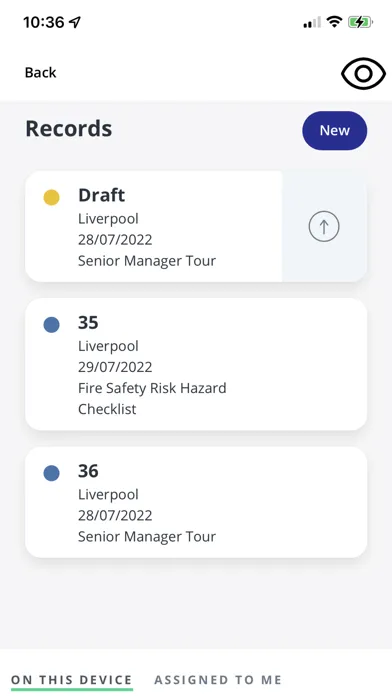 Captures d'écran de EcoOnline EHS Mobile App