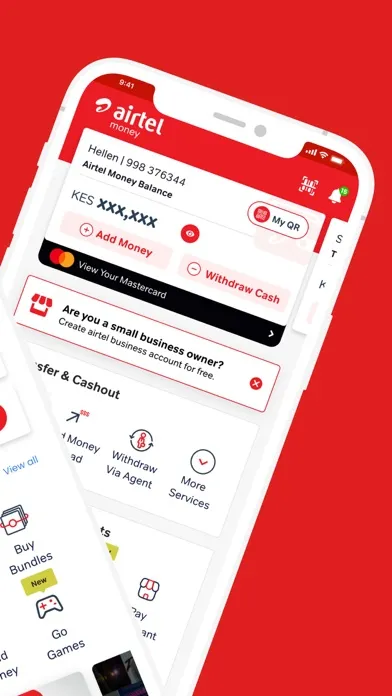 Captures d'écran de My Airtel Africa