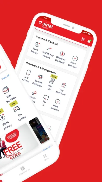 Captures d'écran de My Airtel Africa