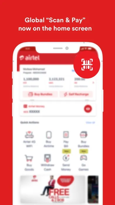 Captures d'écran de My Airtel Africa