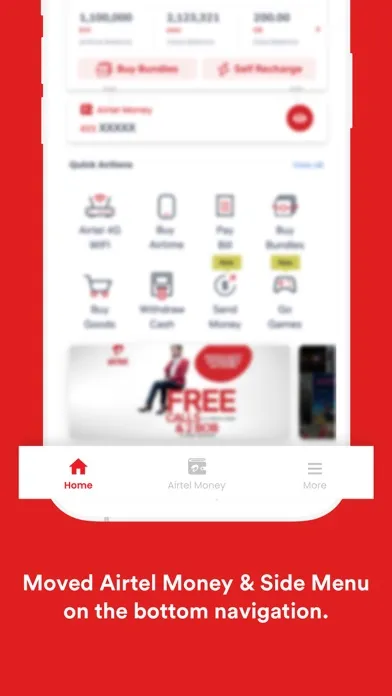 Captures d'écran de My Airtel Africa