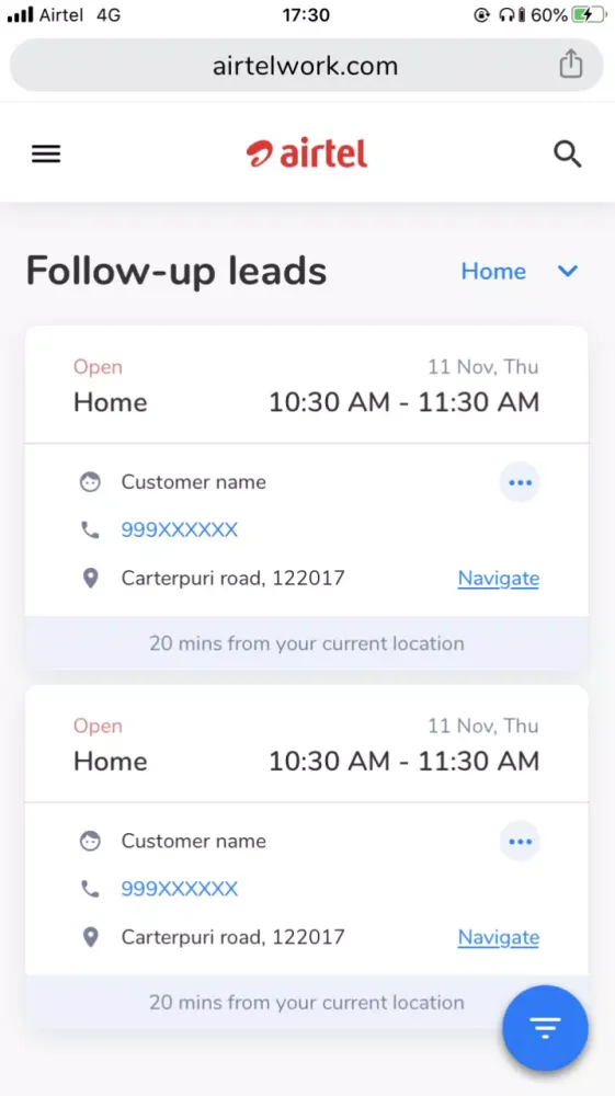 Airtel Work Ekran Görüntüleri
