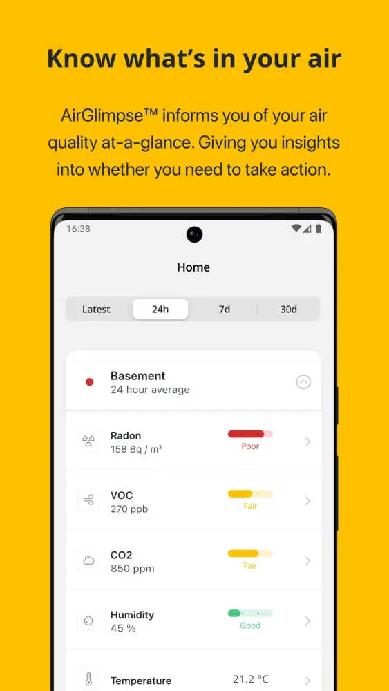 Airthings Screenshots