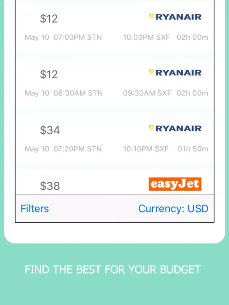 Captures d'écran de Budget Flights Online - All Budget Airlines here iPad 
