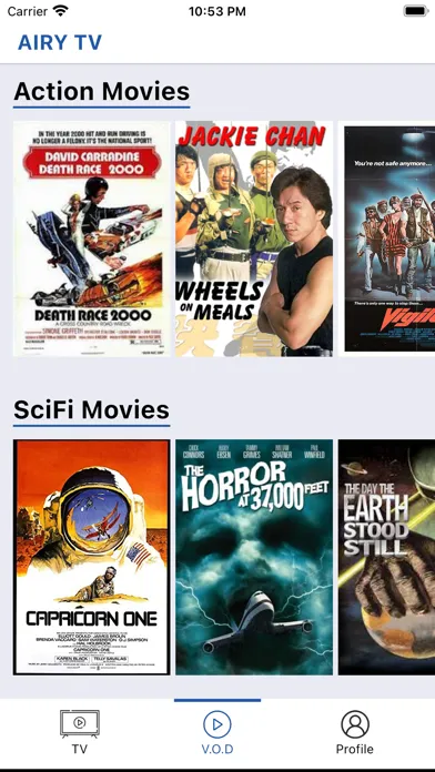 Airy TV & Live Movie Streaming应用截图