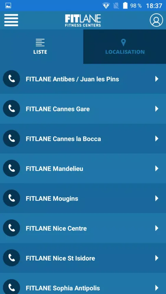 ภาพหน้าจอของ Fitlane