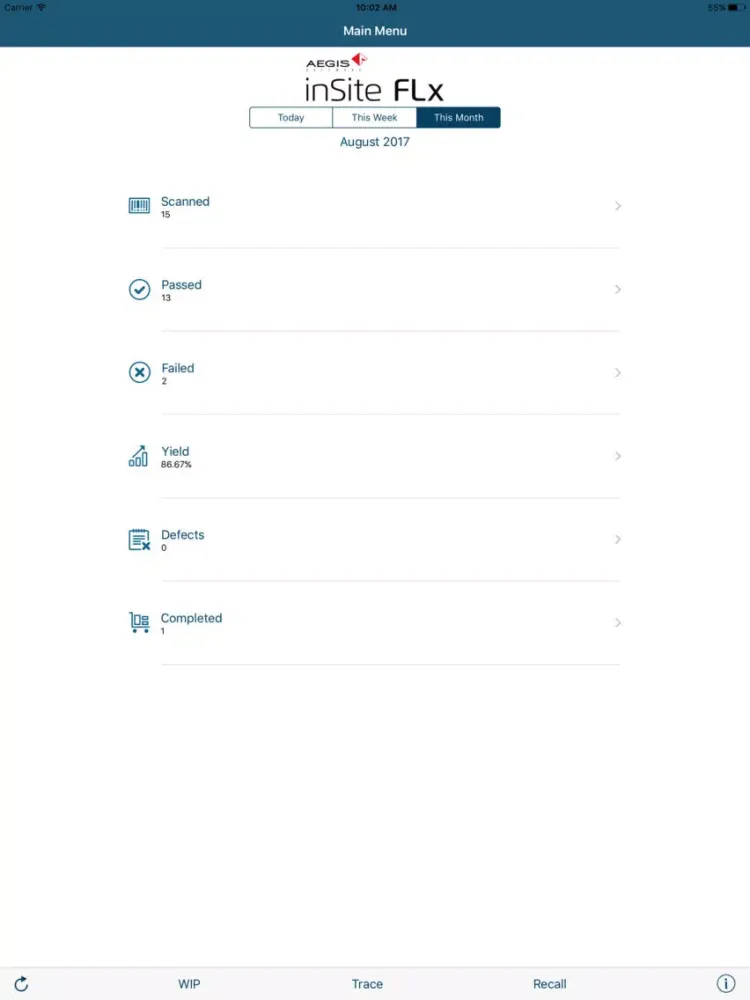inSite FLx iPad  스크린샷