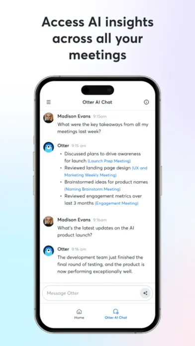Capturas de pantalla de Otter Transcribe Voice Notes