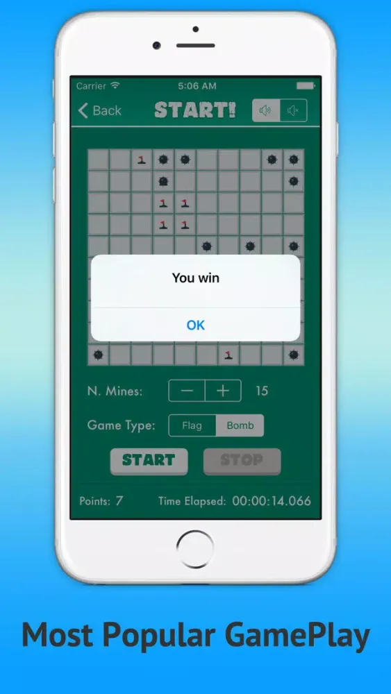 Ảnh chụp màn hình của Minesweeper-test