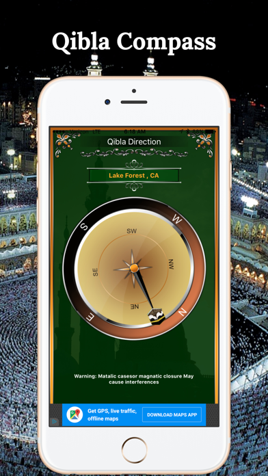 تصاویر Compass-Qibla Free