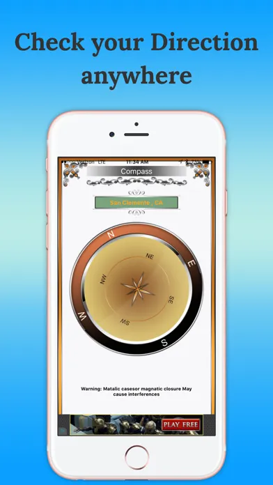Captures d'écran de Digital Compass-Free