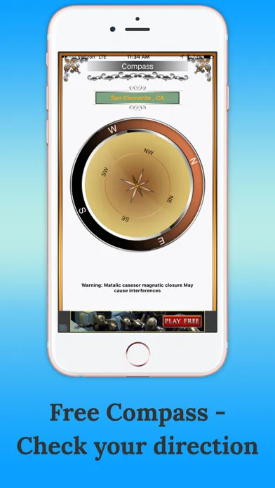 Captures d'écran de Digital Compass-Free
