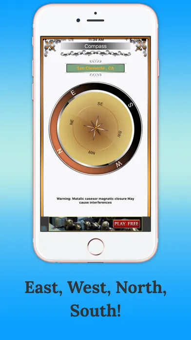 Captures d'écran de Digital Compass-Free