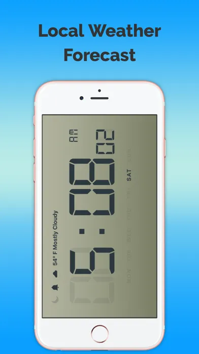 Clock and Local Weather Forecast-Free سکرین شاٹس