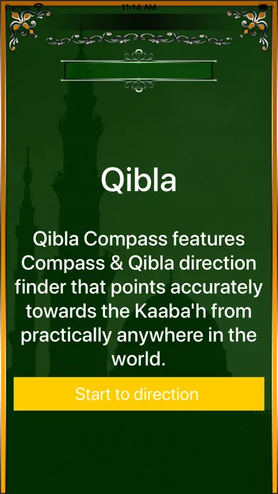 ภาพหน้าจอของ Qibla Compass-Direction Finder