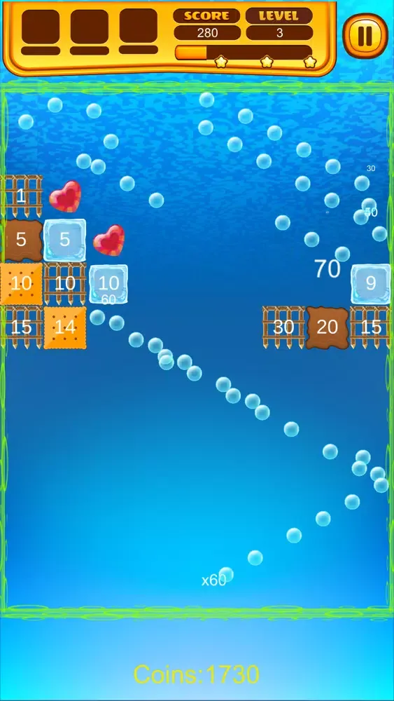 Captures d'écran de Ocean Bricks Breaker