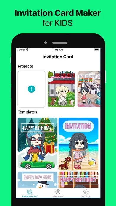 Invitation Card Maker for Kids Screenshots