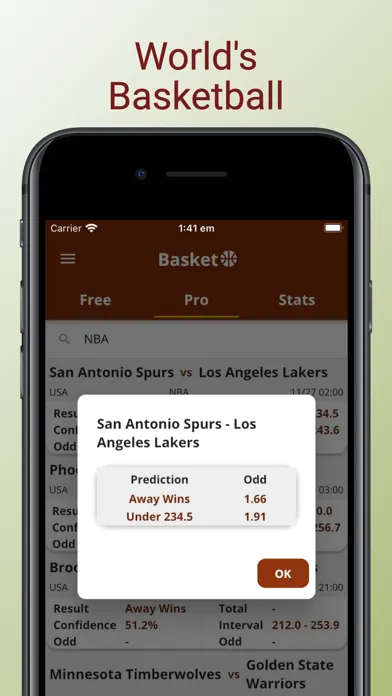 AI Basketball Betting Tipster 스크린샷